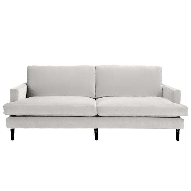 Sofa - Becka Grey w/ Black Legs - 87"