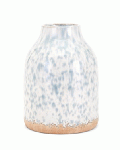 Small Blue Speckle Vase