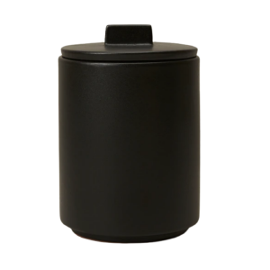 Painted Black Terracotta w/Lid MEDIUM