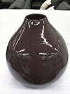 Bulb Vase Brown Gloss