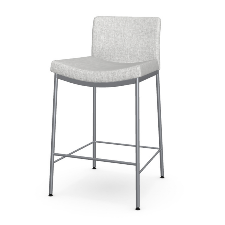 Counter Stool Osten Light Grey w/ Titanium Legs