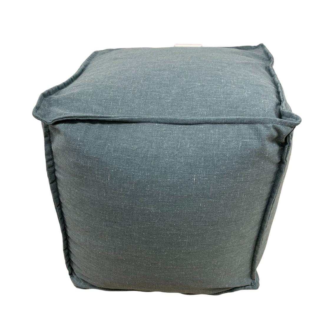 Pouf - Cube Aqua w/ Cream Flecks