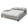 Bed - King Upholstered Light Grey