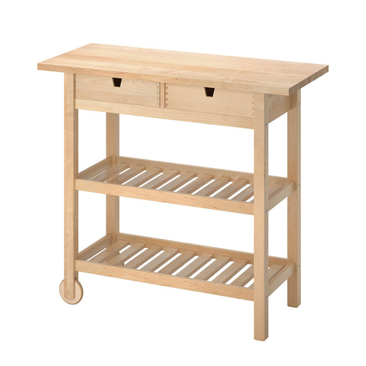 Kitchen Island - Rectangle Light Wood - 39"