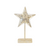 Christmas Decor - Star Stand White Metal 13"