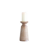 Candle Holder - Stoneware Beige