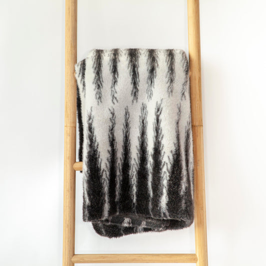 Black and White Faux Fur