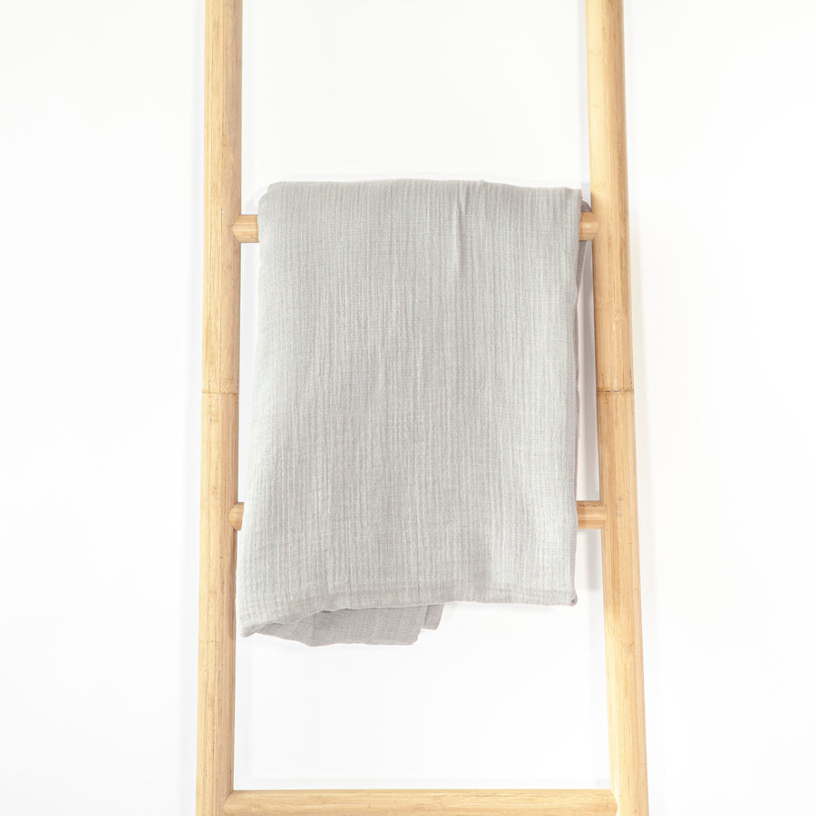 Queen Plain Grey Light Fabric