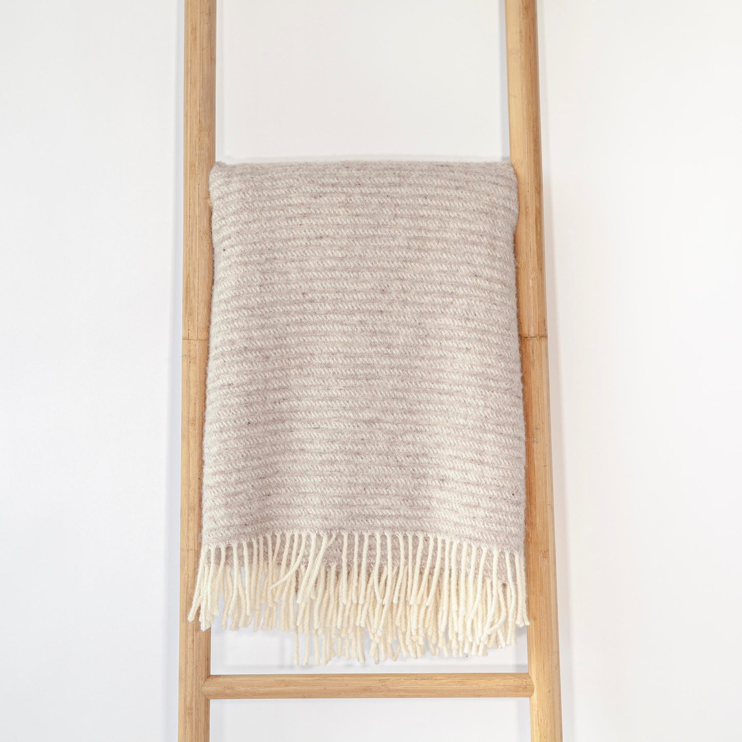 Ralph Beige Stripes w/ Fringe