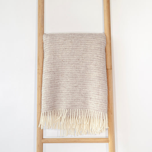 Ralph Beige Stripes w/ Fringe