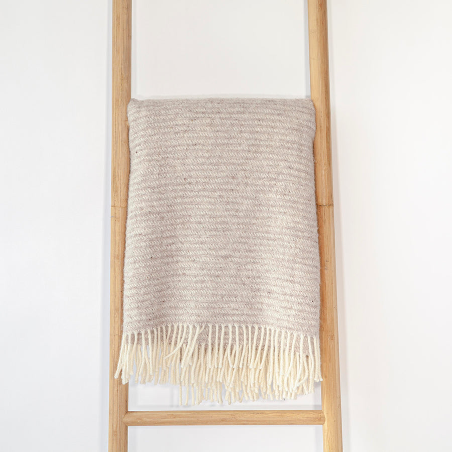 Ralph Beige Stripes w/ Fringe