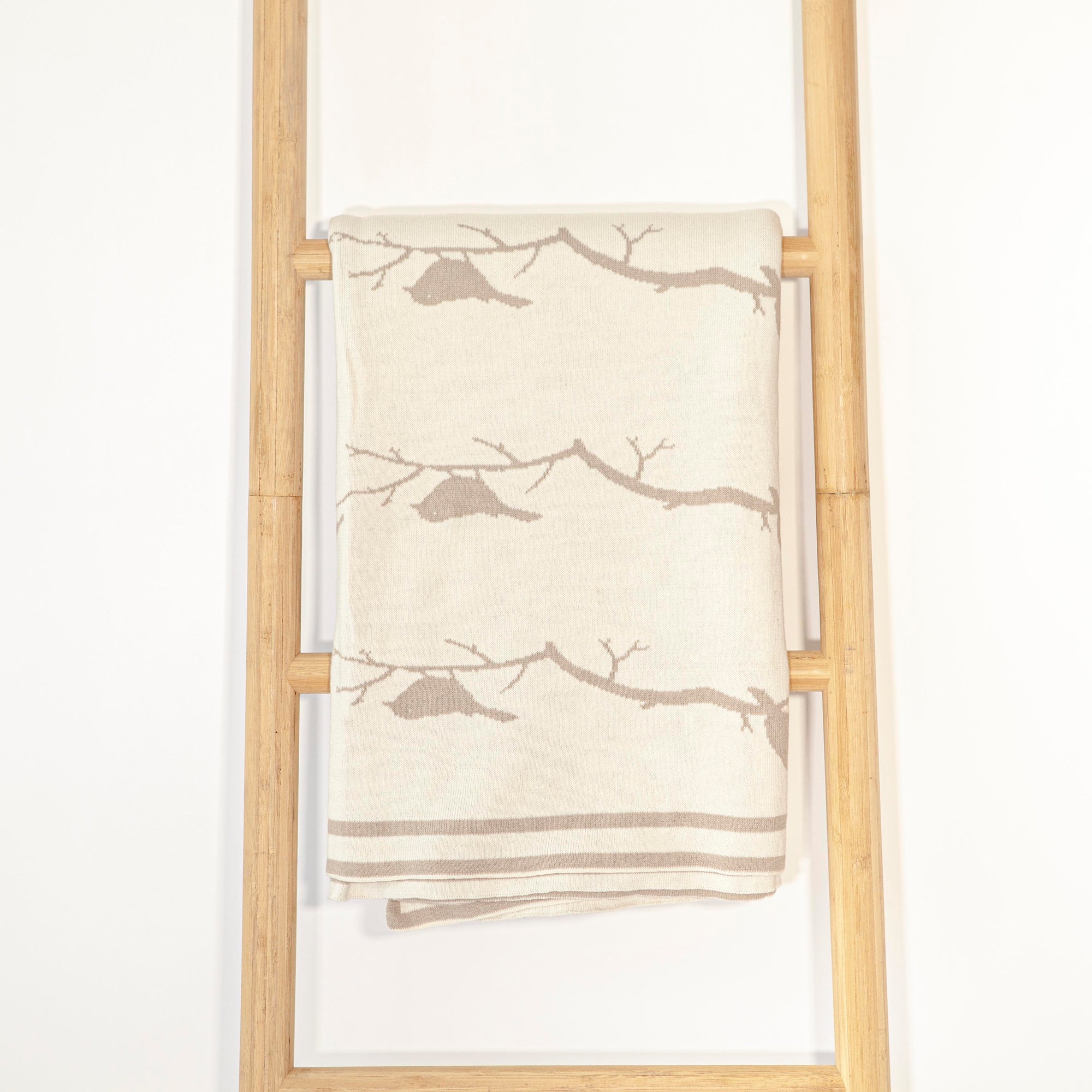 Taupe w/ Bird Pattern