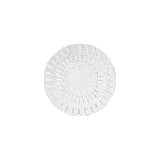 Plate - Small White w/ Pattern