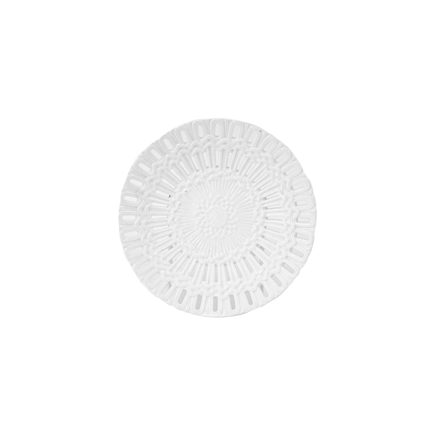 Plate - Small White w/ Pattern
