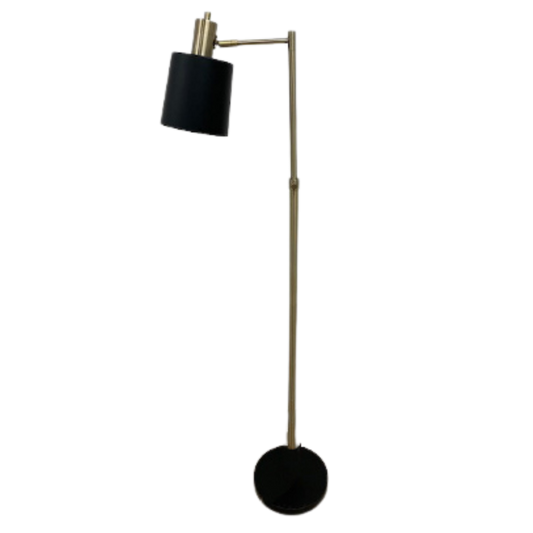 Floor Lamp - Gold & Black Metal