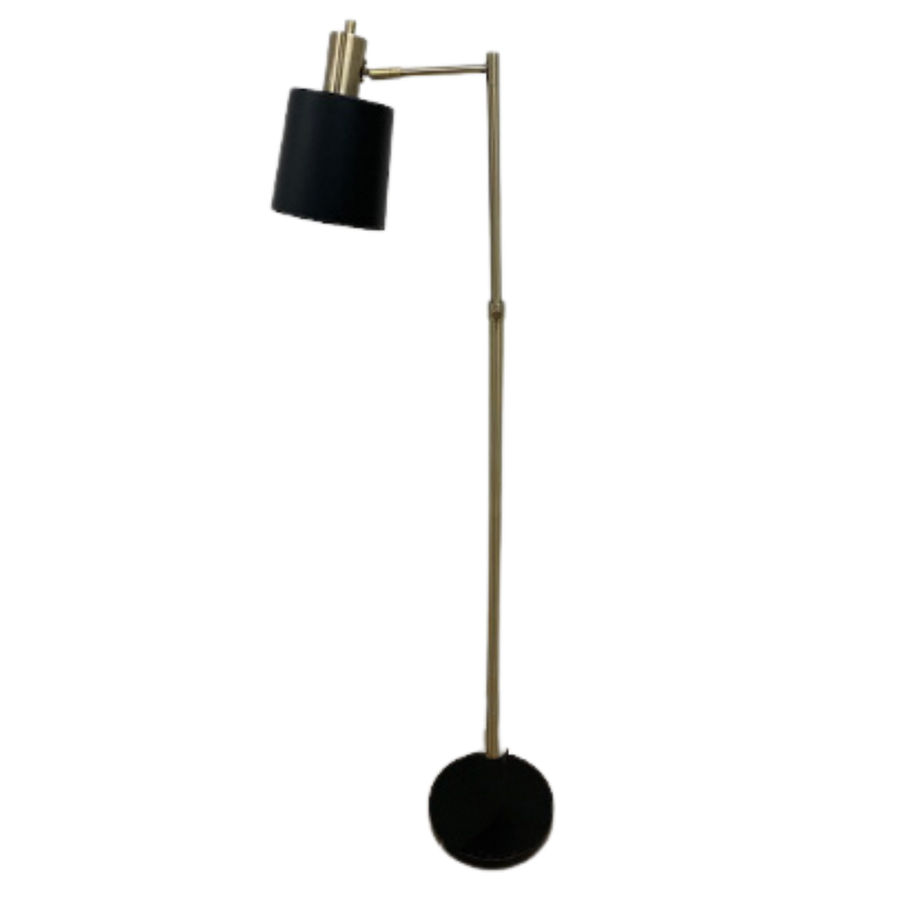 Floor Lamp - Gold & Black Metal