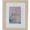 Art - Pink & White w/ Light Wood Frame - Small - CLEARED 9" X 11"