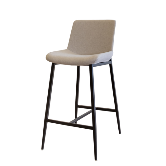 Counter Stool - Sampson Dove Matte Black Legs