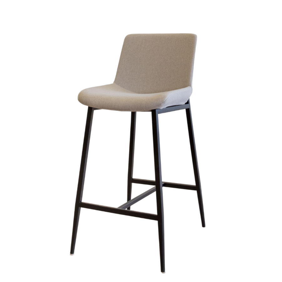 Counter Stool - Sampson Dove Matte Black Legs
