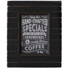 Art - Coffee Shop Sign Wood Frame - Small - CLEARED 9" X 11"