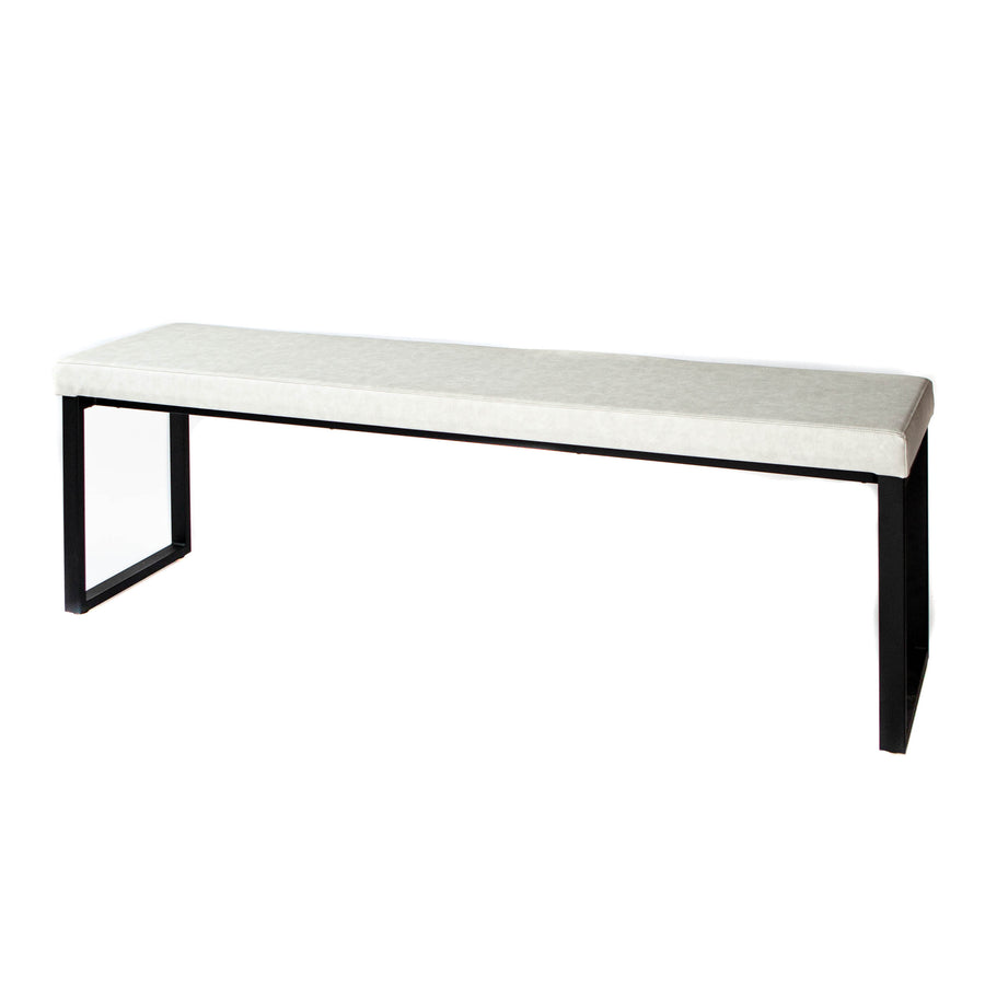 Bench - Long Dryden Limestone Black Legs