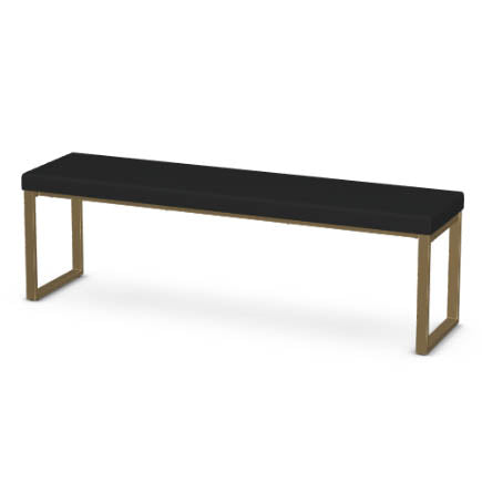 Bench - Long Dryden Ink Gold Legs