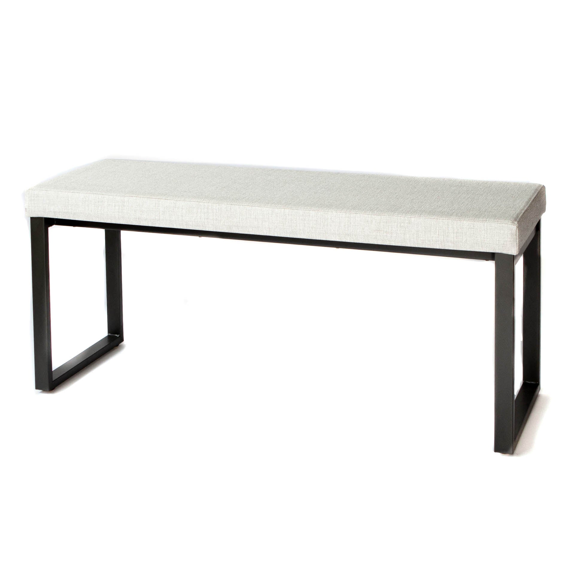 Bench - Short Dryden Marshmallow Metal Legs