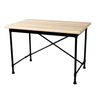 Desk - White Pine Top & Black Legs - 43''