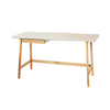 Desk - Blum Ash Wood w/ White Top - 57''