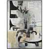 Art - Basana Black Beige & Grey Abstract Large 36" X 50" CLEARED