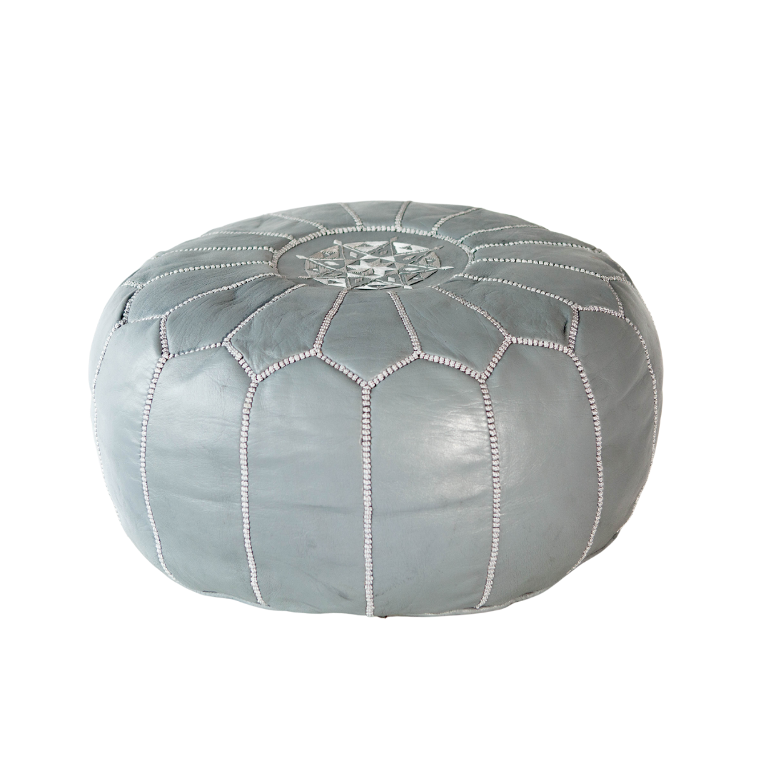 Pouf - Julius Dark Grey Leather