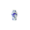 Vase - Japanese Porcelain Blue w/ White Flowers