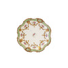 Plate - Small Porcelain White Green & Gold Details