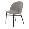 Dining Chair - Crescent Grey w/ Black Legs