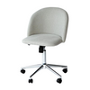 Office Chair - Crescent Dove Cream w/ Swivel Base