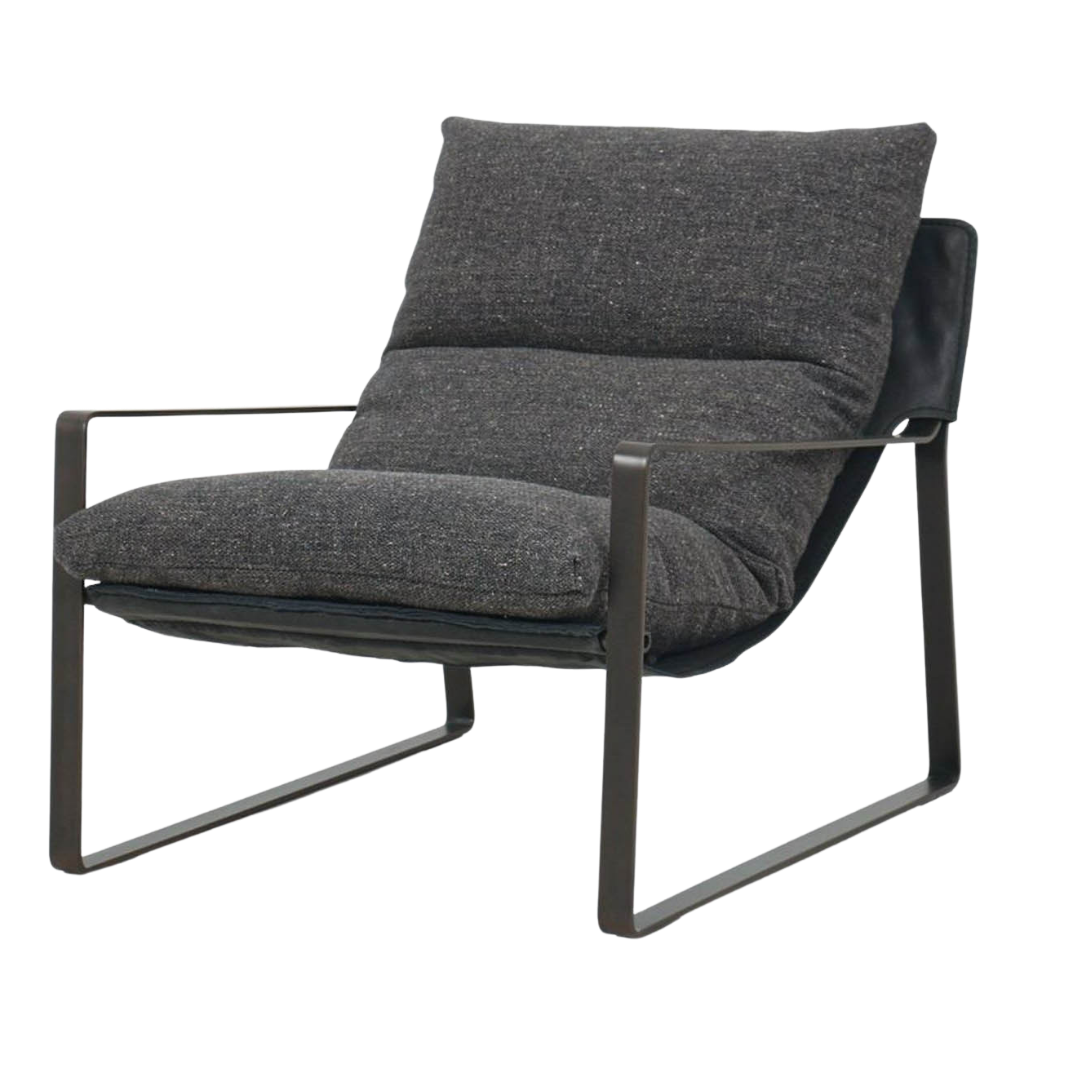 Accent Chair - Emmett Charcoal w/ Black Legs