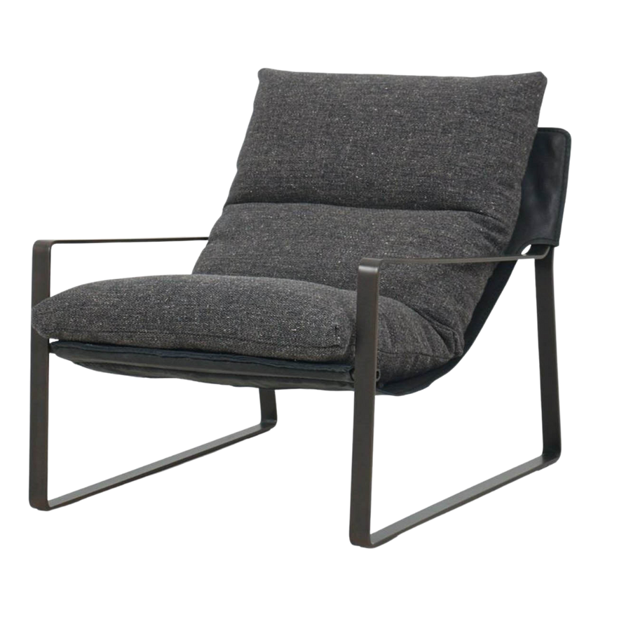 Accent Chair - Emmett Charcoal w/ Black Legs