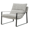 Accent Chair - Emmett Light Grey w/ Black Iron Legs