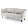 Sofa - Curved Light Grey 82"