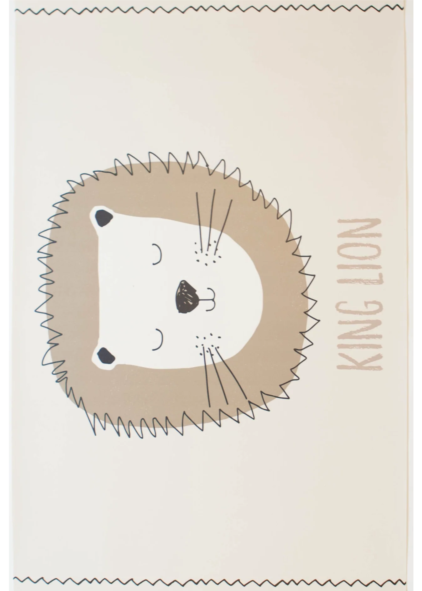 Kids Rectangle Mat - King Lion in Brown