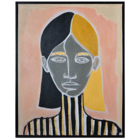 Art - Split Woman Pink - SMALL - CLEARED 22" x 28"