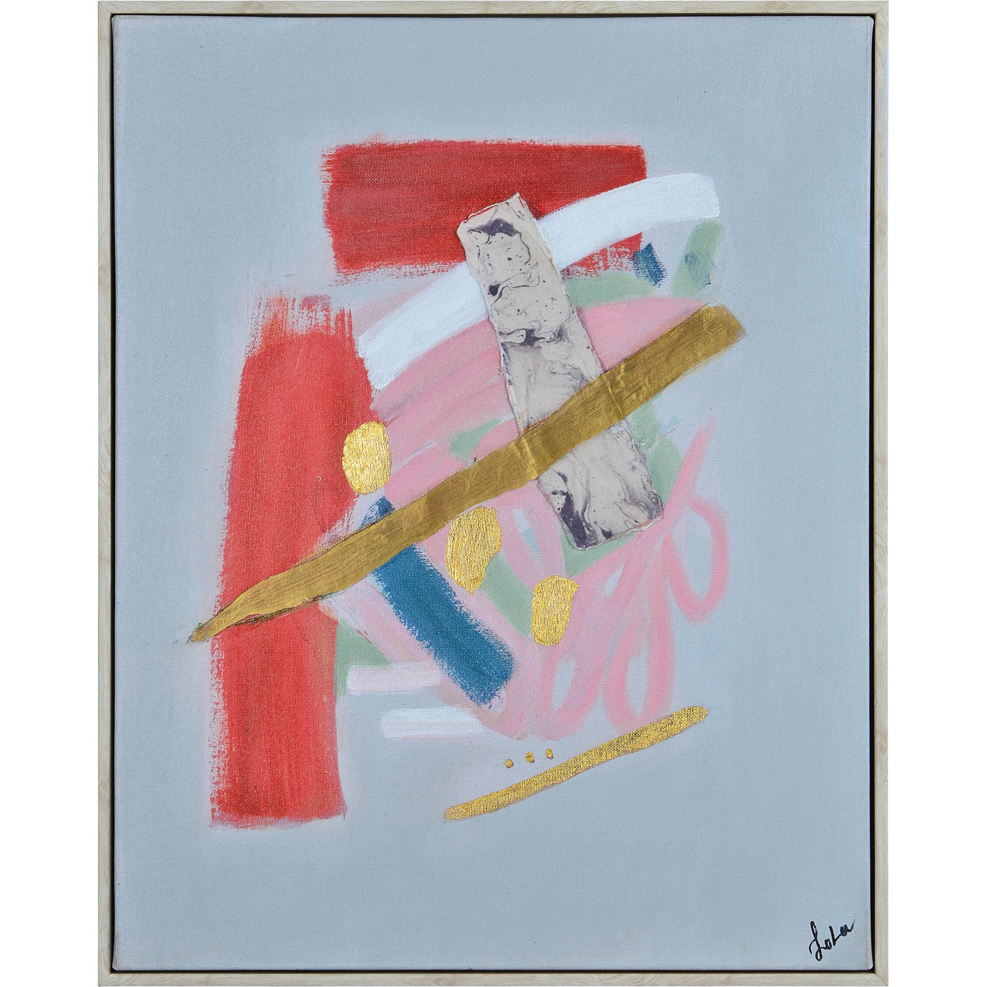 Art - Catalyst Pink w/ Grey Background - SMALL - CLEARED 15" x 19"