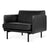 Accent Chair - Foundry Saddle Black Leather