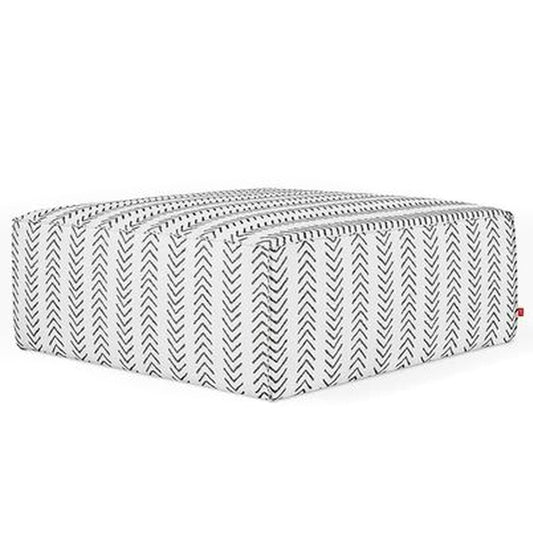 Sectional - Mix Modular Ottoman Lino Birch 38"