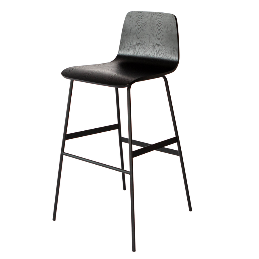 Bar Stool Lecture Black Ash