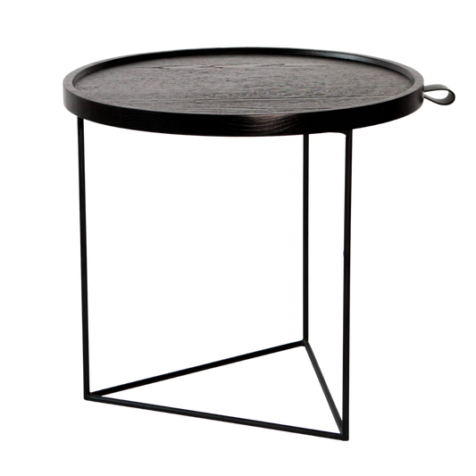 End Table - Porter Black Ash & Black Base