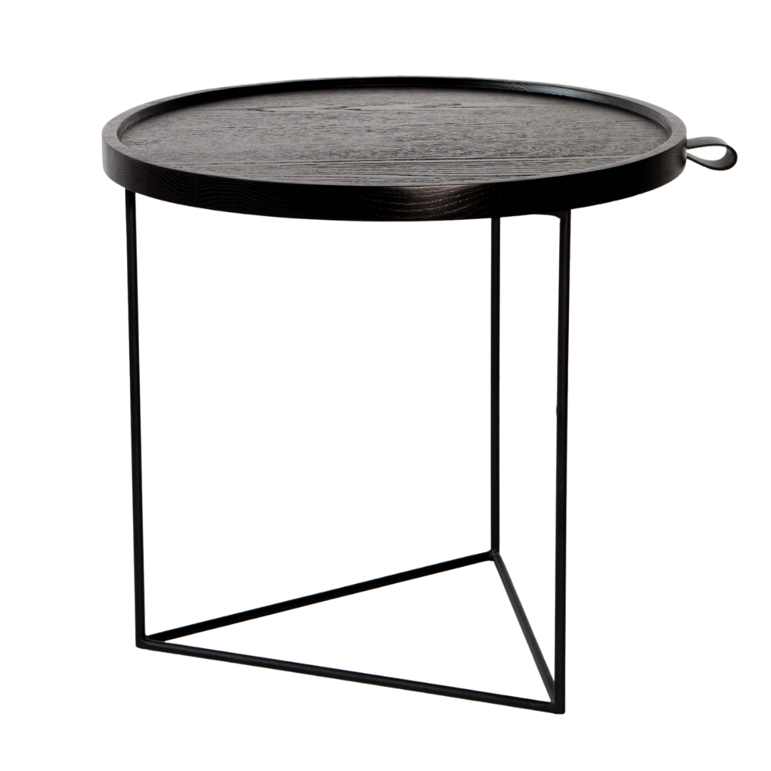 End Table - Porter Black Ash & Black Base