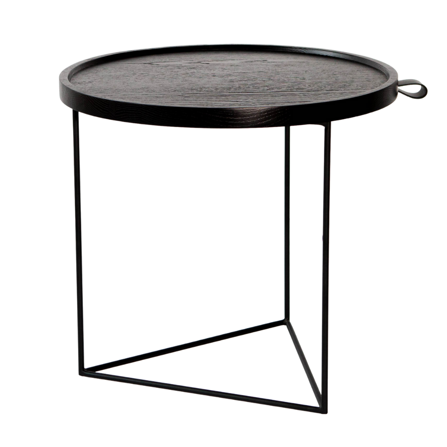 End Table - Porter Black Ash & Black Base