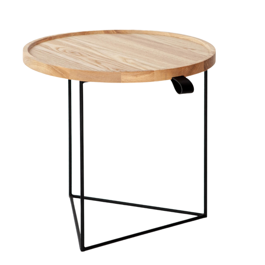 End Table - Porter Blonde Ash & Black Base