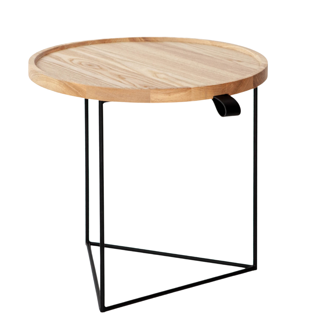 End Table - Porter Blonde Ash & Black Base